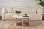 Nordure Mesa de Café Blanca de Madera Ø90x41cm 18mm Tablero de Partículas Melamina